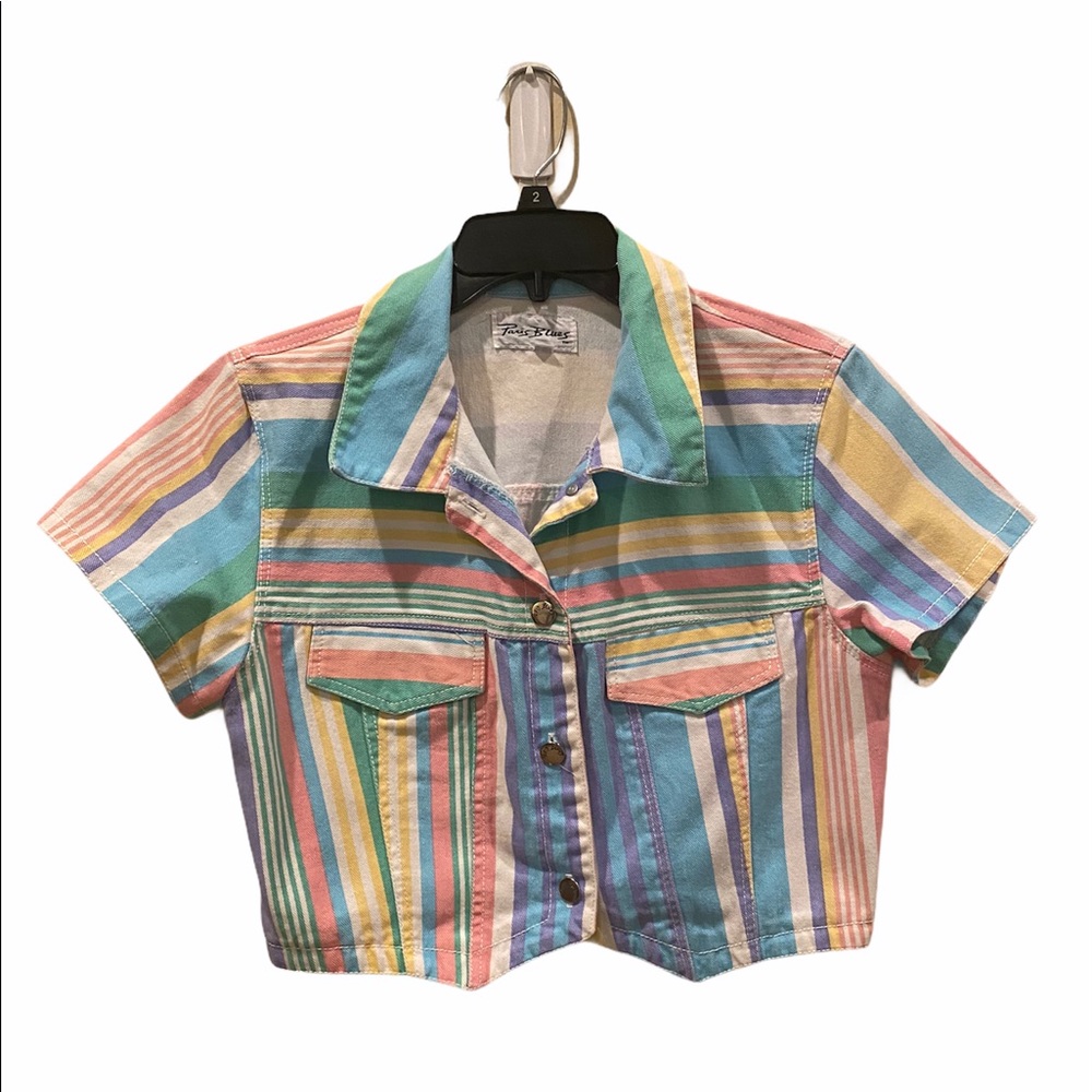 Vintage Paris Blues Denim Top